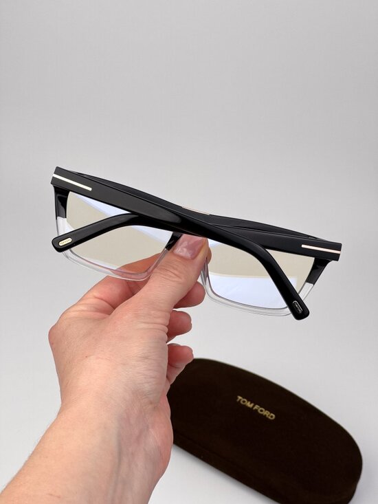Tom Ford Women’s Eyeglasses Black Crystal Cat Eye FT5912-B 005 NEW AUTHENTIC main image 5